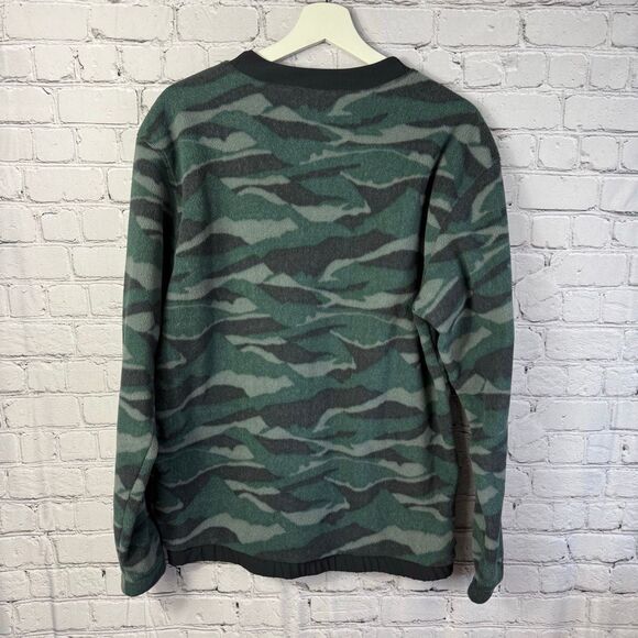 Adidas Mens Texture Printed Camo Golf Crewneck Sweatshirt Size Small - Picture 8 of 10